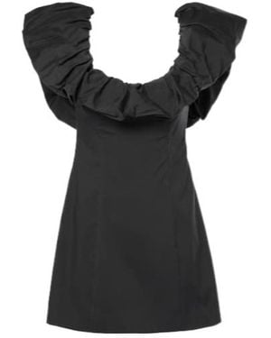 SIR. Jones Ruffled Cotton-Blend Minidress - Black