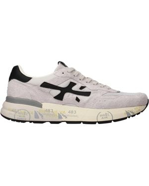 Premiata Round-Toe Low-Top Trainers - White
