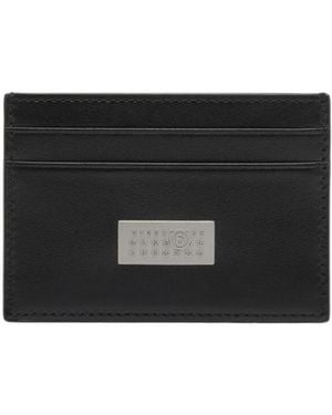 MM6 by Maison Margiela Logo Plaque Card Holder - Black