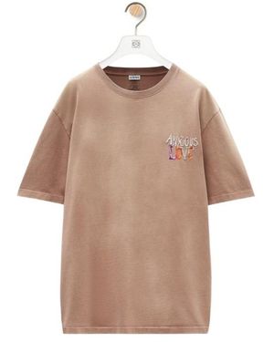 Loewe Loose Fit T-Shirt - Natural