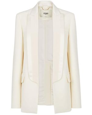 Fendi Tuxedo Blazer - White