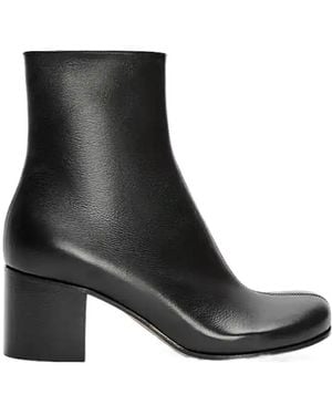 Loewe 60Mm Leather Block-Heel Ankle Boots - Black