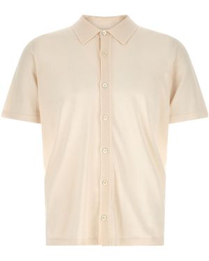 Roberto Collina Short-Sleeve Knit Shirt - White