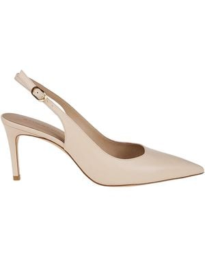 Stuart Weitzman Pointed High Heel Sandals - White