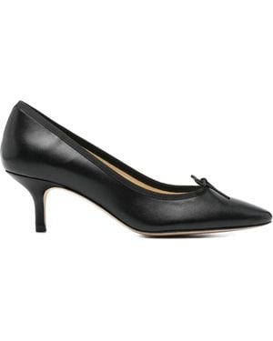 Repetto Cendrillon Bow Court Heeled Court Shoes - Black
