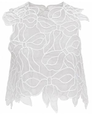Cecilie Bahnsen Sleeveless Top - White