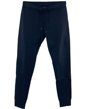 Armani Jeans Drawstring Waist-Edge Sweatpants - Blue