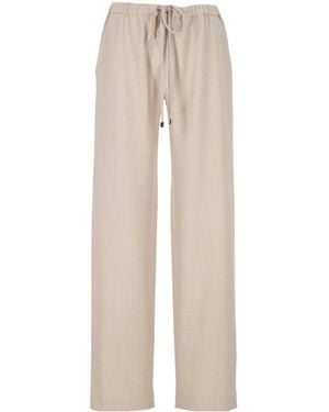 Antonelli Drawstring-Waist Trousers - Natural