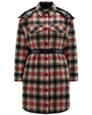 Moncler Checked Reversible Shirt Dress - Multicolor