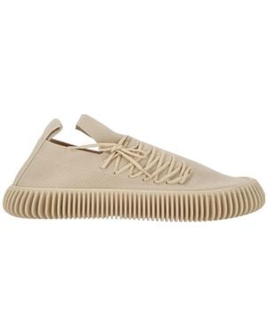 Bottega Veneta Ripple Tech Knit Trainers - Natural