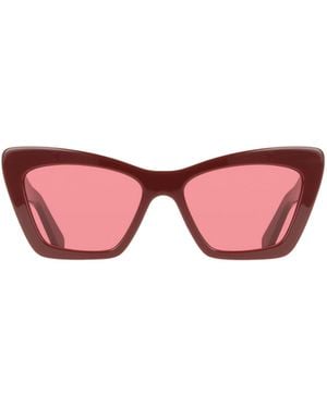 Ferragamo Geometric Frame Sunglasses - Pink