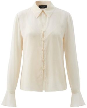 Gucci Light Silk Georgette Shirt - White