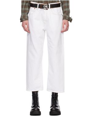 R13 Belt Loop Jeans - White