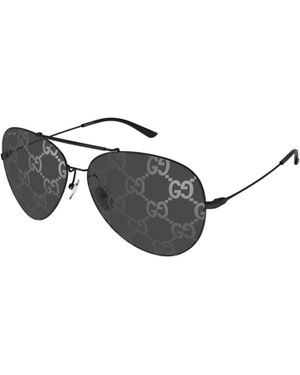 Gucci Eyewear Pilot Frame Sunglasses - Black