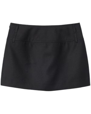 DUNST Belt Loop Midi Skirt - Black