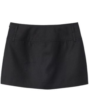 DUNST Belt Loop Midi Skirt - Black