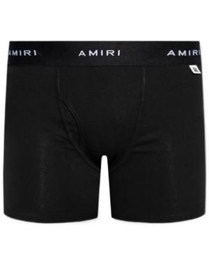 Amiri Logo Waistband Boxers - Black