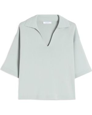 Max Mara Collared Pullover - Blue