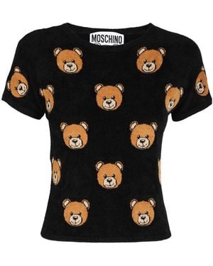 Moschino Teddy-Motif T-Shirt - Black