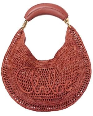 Chloé Summer Banana Hobo Bag - Red