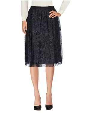 Brunello Cucinelli Double-Layered Lace Skirt - Black