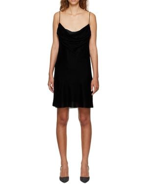 Dion Lee Velvet Architrave Corset Mini Dress - Black