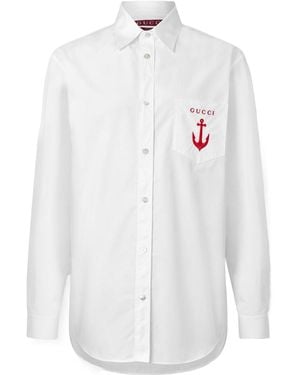 Gucci Long-Sleeve Shirt - White