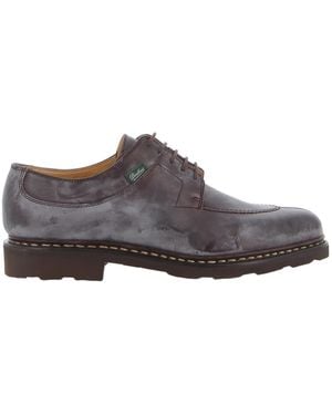 Paraboot Round-Toe Business Dress Shoes - Brown
