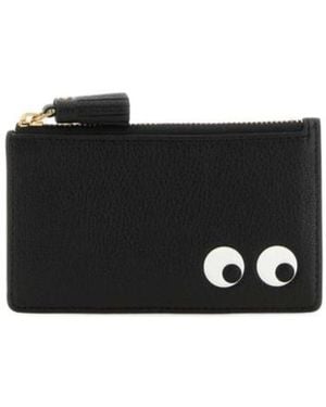 Anya Hindmarch Eyes Zip-Up Card Case - Black