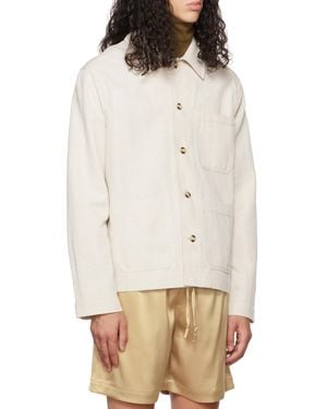 Nanushka Linen Studio Jacket - White
