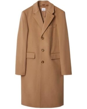 Burberry Wool Cashmere Tailored Coat - Brown