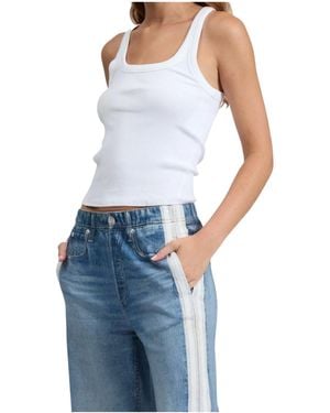 Rag & Bone Ribbed Tank Top - Blue