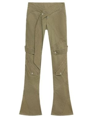 Blumarine Belted Trousers - Green