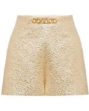 Valentino Vlogo Chain Tailored Shorts - Natural