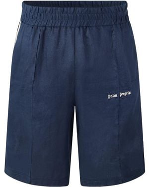 Palm Angels Comfortable Versatile Sports Shorts - Blue