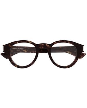 Saint Laurent Eyewear Sl 792 Round Glasses - White