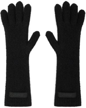 Jacquemus The Gros Grain Gloves - Black