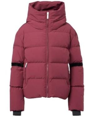 Fusalp Barsy Velvet-Trimmed Down Ski Jacket - Red