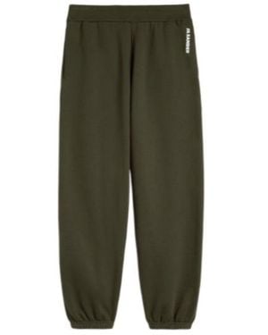 Jil Sander Cotton Terry Joggers - Green