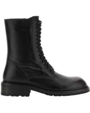 Ann Demeulemeester Lace-Up Boots - Black