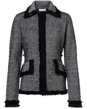 Nina Ricci Wool-Blend Tweed Jacket - Black