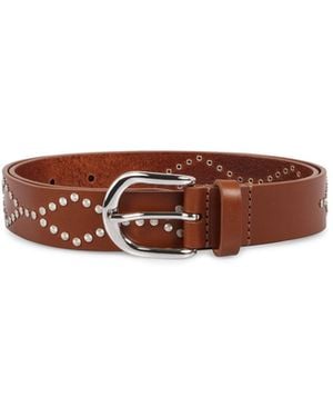Isabel Marant Studded Buckle Belt - Brown