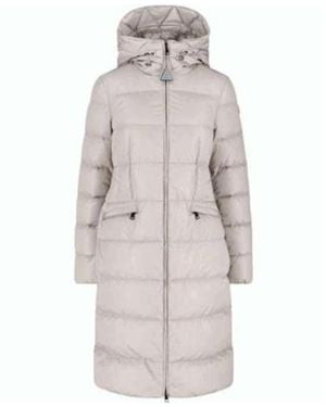 Moncler Avocette Hooded Long Puffer Jacket - Grey