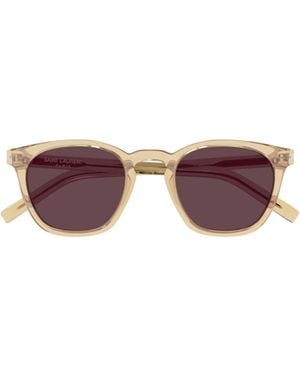 Saint Laurent Eyewear Square Frame Sunglasses - Pink