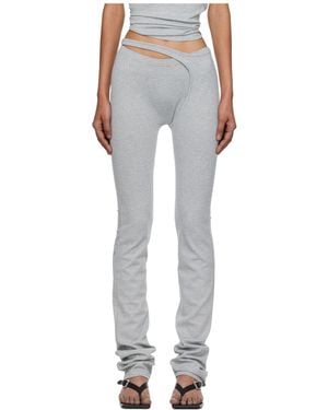 OTTOLINGER Ada Wrap-Leg Trousers - Grey