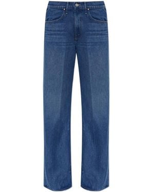 Mother The Mid Rise Lasso Wide-Leg Jeans - Blue