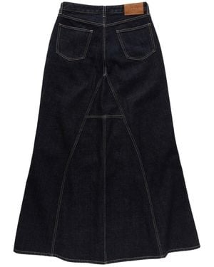 1989 STUDIO Denim Skirt With Belt Loop - Black