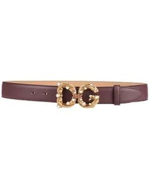 Dolce & Gabbana Solidcolor Belt - White