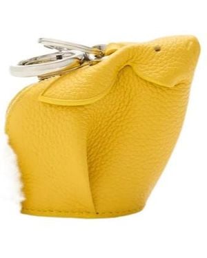 LOEWE バニーチャーム　イエロー LOEWE バニーチャーム イエロー LOEWE Bunny Leather Bag Charm