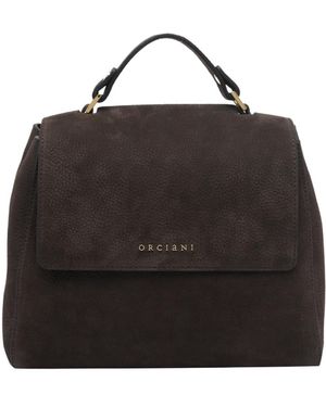 Orciani Sveva Top Handle Shoulder Bag - Black